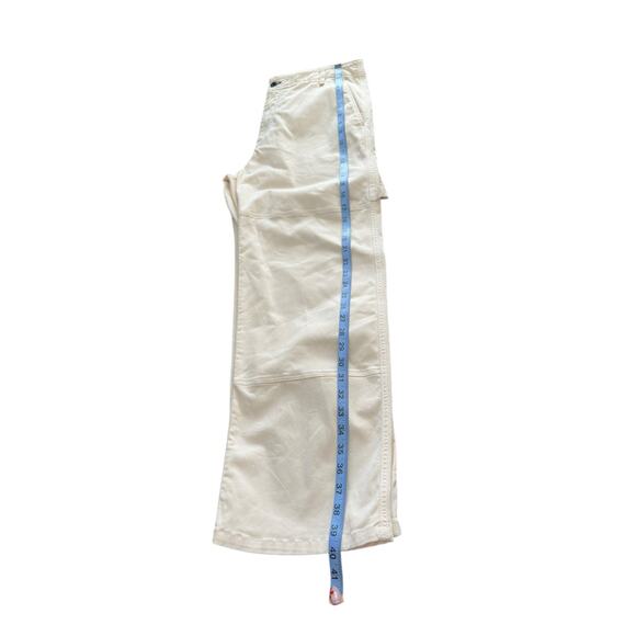 ASKK NY Carpenter Jeans Cream Cargo Casual Mid-Rise Straight Leg Size 30‎ - Picture 14 of 14